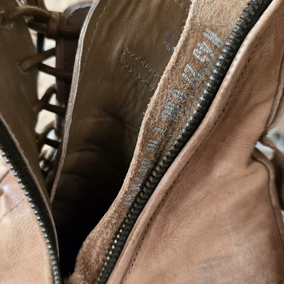 A.S.98 Tan Leather Ankle Boots - Picture 5 of 6